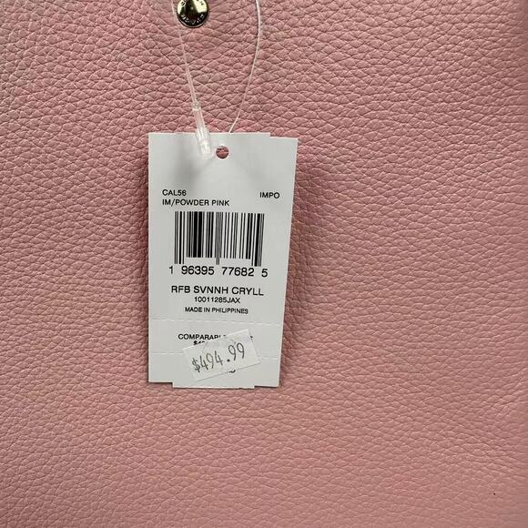 Coach Savannah Large Carryall Bag Crossbody In Leather/Powder Pink CAL56 NWT - Picture 3 of 10